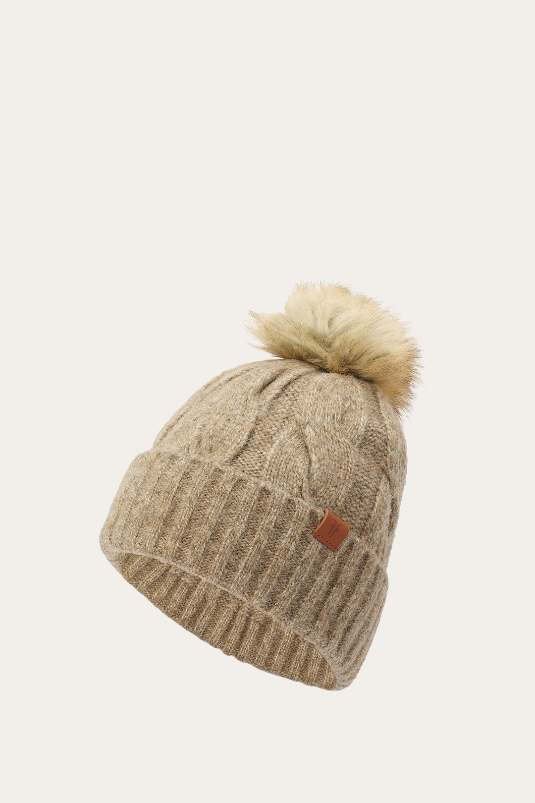 Burnt Olive Wide Cable Cuff Hat | Frye Exclusive