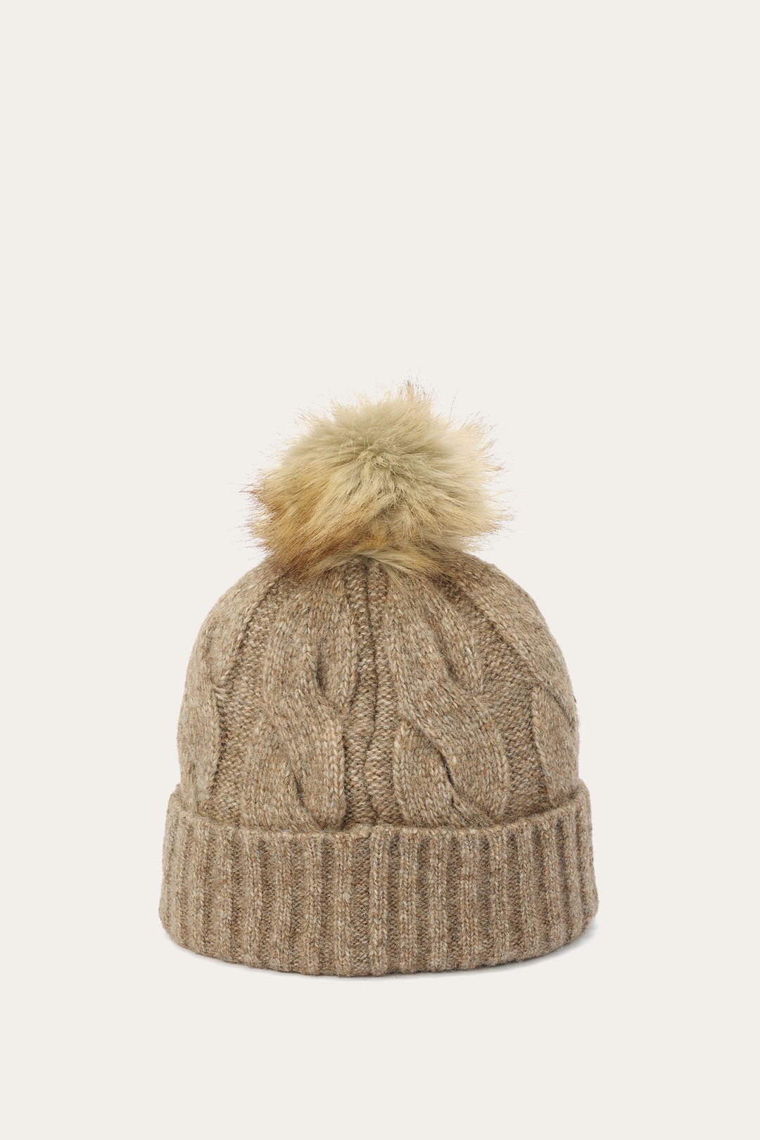 Burnt Olive Wide Cable Cuff Hat | Frye Exclusive