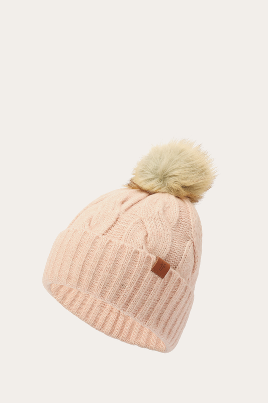 Rose Cloud Wide Cable Cuff Hat | Frye Sale