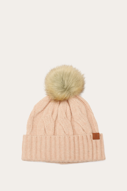 Rose Cloud Wide Cable Cuff Hat | Frye Sale