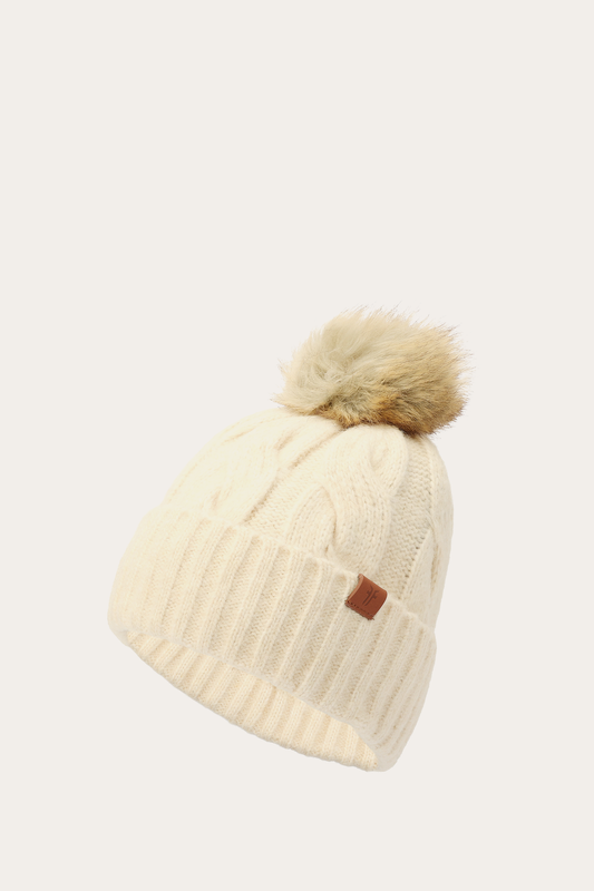 Birch Wide Cable Cuff Hat | Frye Great Value