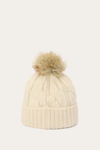 Birch Wide Cable Cuff Hat | Frye Great Value
