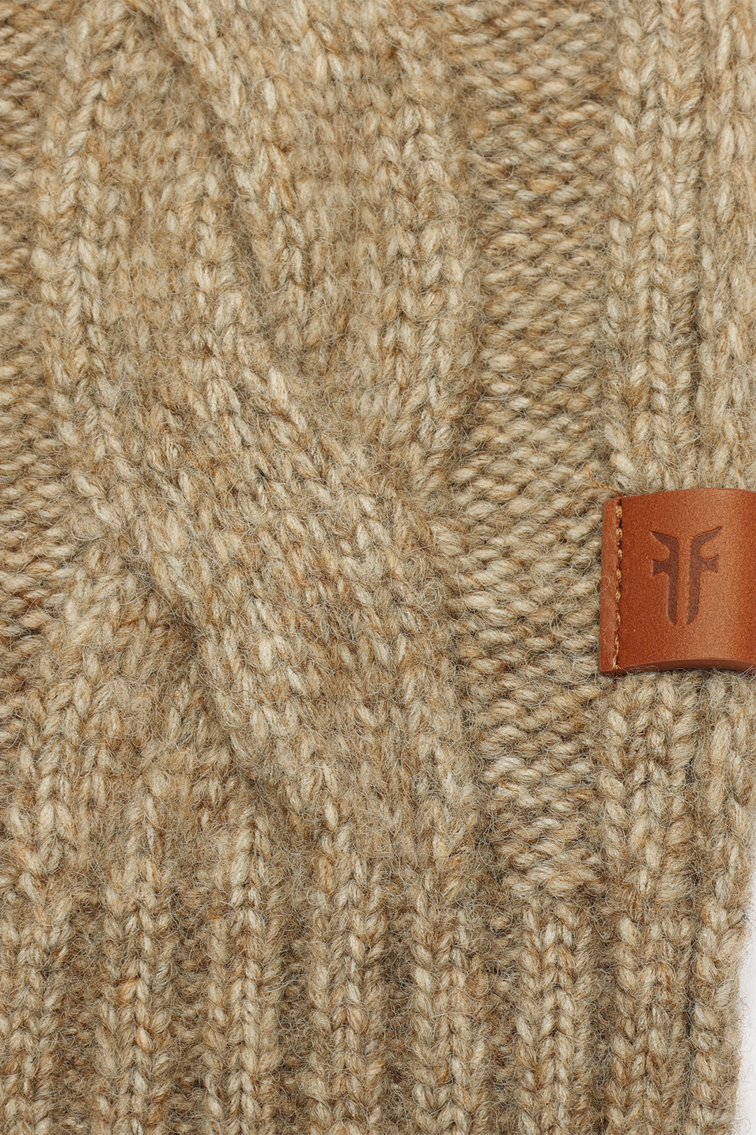 Burnt Olive Wide Cable Scarf | Frye Discount