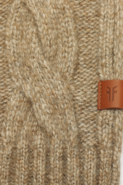 Burnt Olive Wide Cable Scarf | Frye Discount