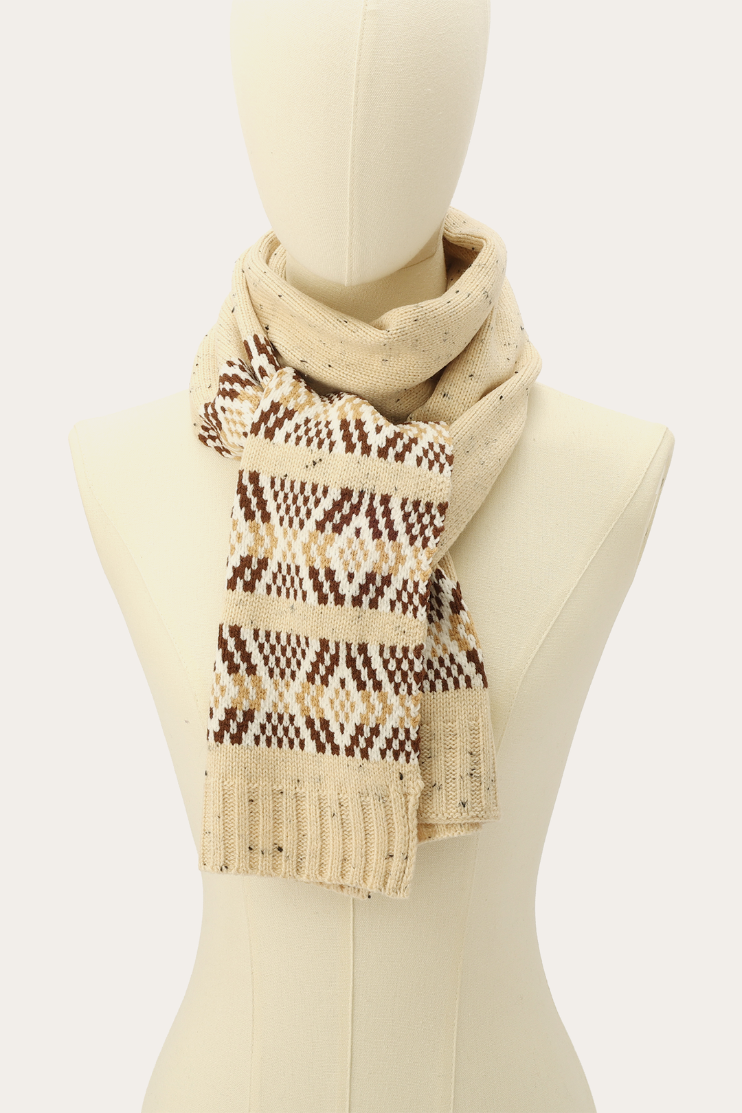 Birch Tweed Fair Isle Scarf | Frye Trending
