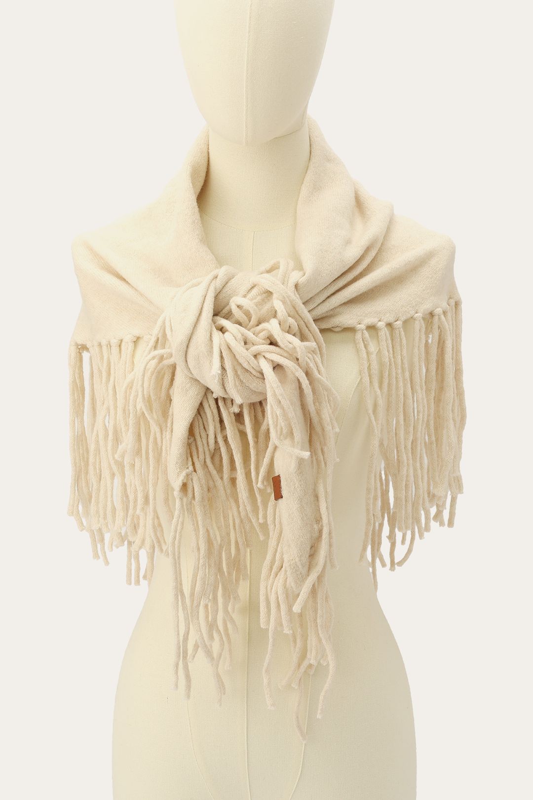 Birch Long Fringe Triangle Scarf | Frye Essential