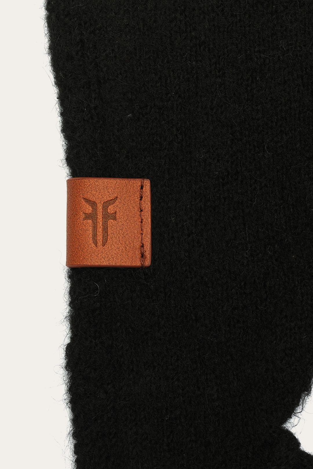 Black Long Fringe Triangle Scarf | Frye Featured