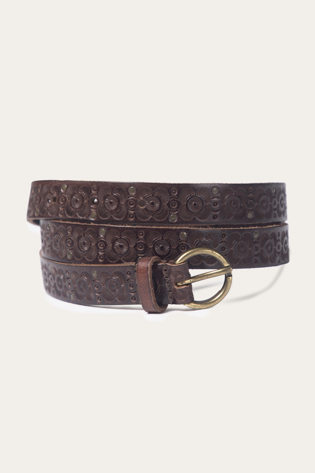 Tan 20mm Tooling & Stud Belt | Frye Classic