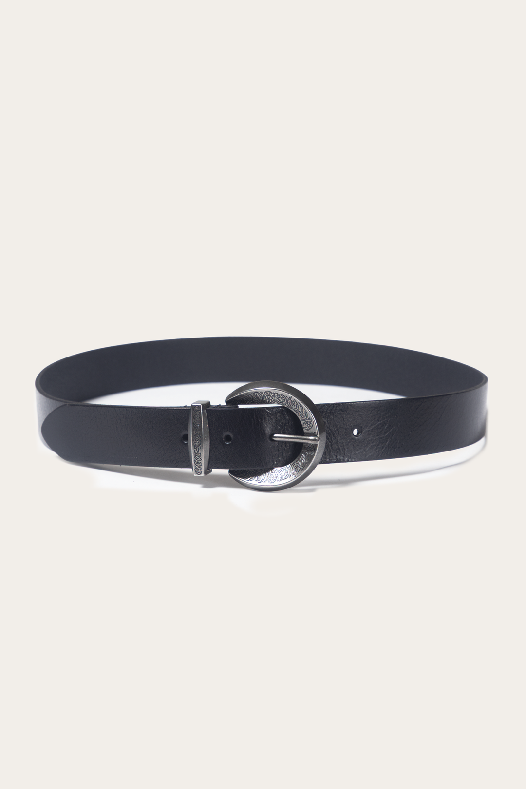Black 35mm Engraved Buckle Belt | Frye Trending