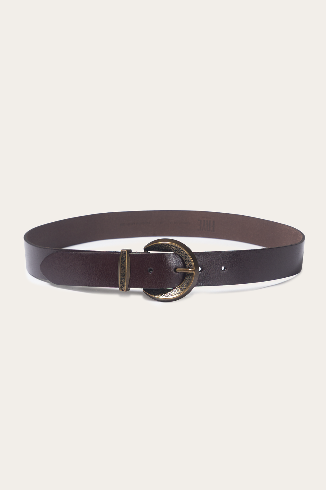 Brown 35mm Engraved Buckle Belt | Frye Special Offer