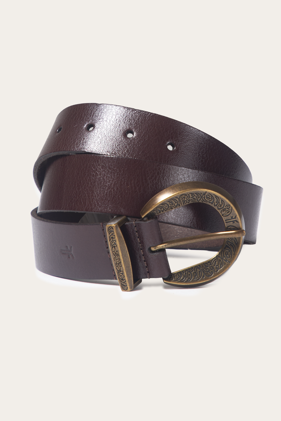 Brown 35mm Engraved Buckle Belt | Frye Special Offer