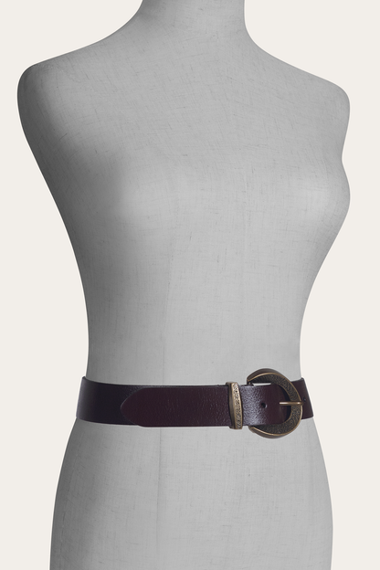 Brown 35mm Engraved Buckle Belt | Frye Special Offer