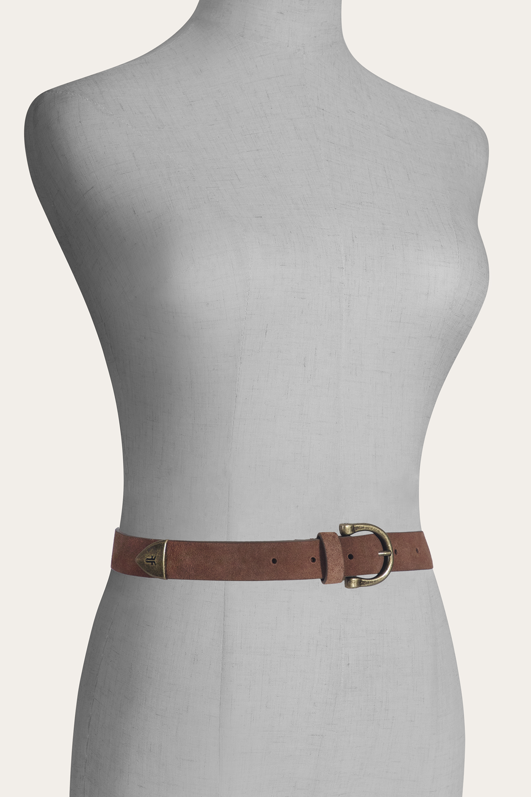 Light Whiskey 25mm Suede Horseshoe Buckle Belt | Frye New