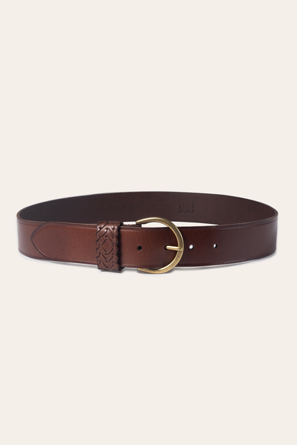 Tan 40mm Belt With Woven Keeper | Frye Special Offer