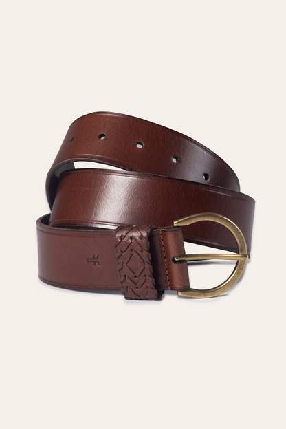 Tan 40mm Belt With Woven Keeper | Frye Special Offer
