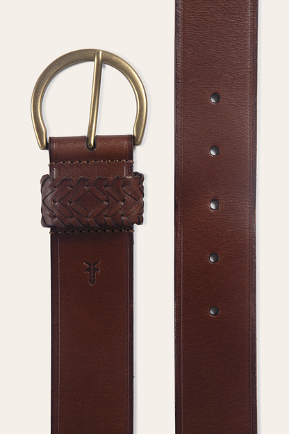 Tan 40mm Belt With Woven Keeper | Frye Special Offer