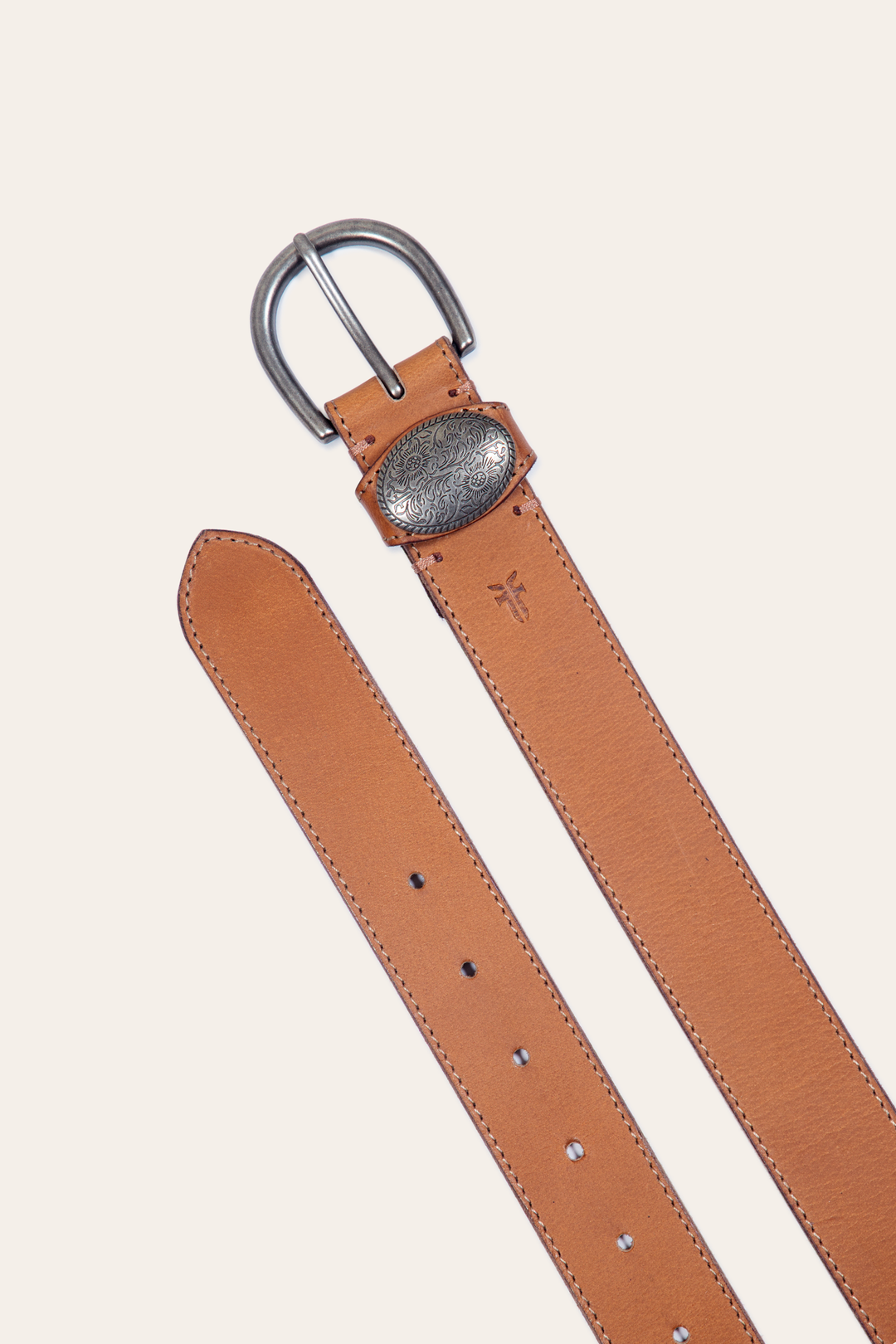 Women’s Beige 35mm Belt With Concho On Loop | Frye Hot Sale