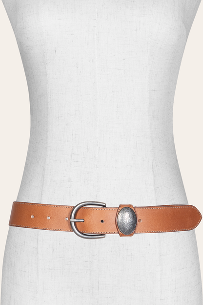 Women’s Beige 35mm Belt With Concho On Loop | Frye Hot Sale