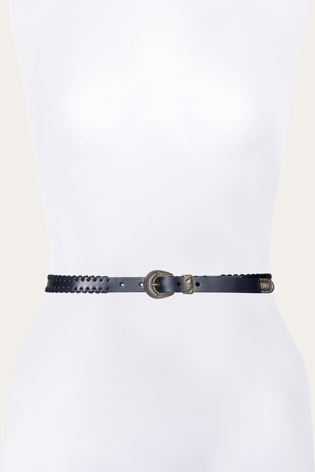 20mm Black Leather Belt With 3-Piece Buckle Set | Frye Best Seller