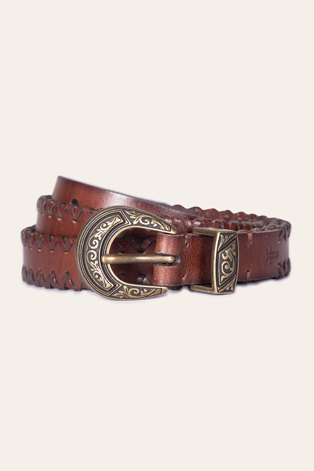 20mm Tan Leather Belt With 3-Piece Buckle Set | Frye Trusted