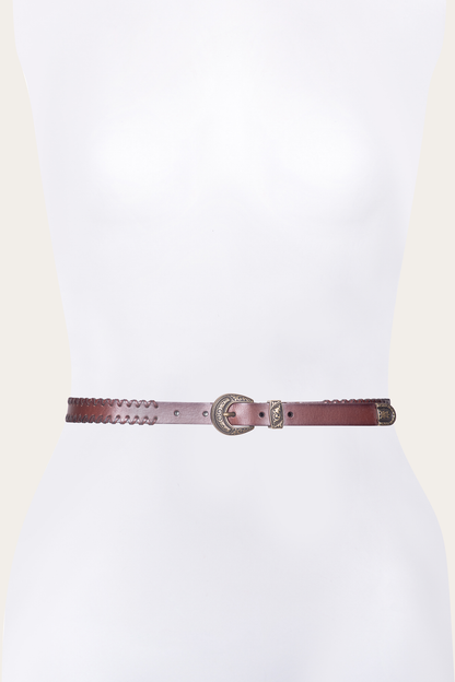 20mm Tan Leather Belt With 3-Piece Buckle Set | Frye Trusted