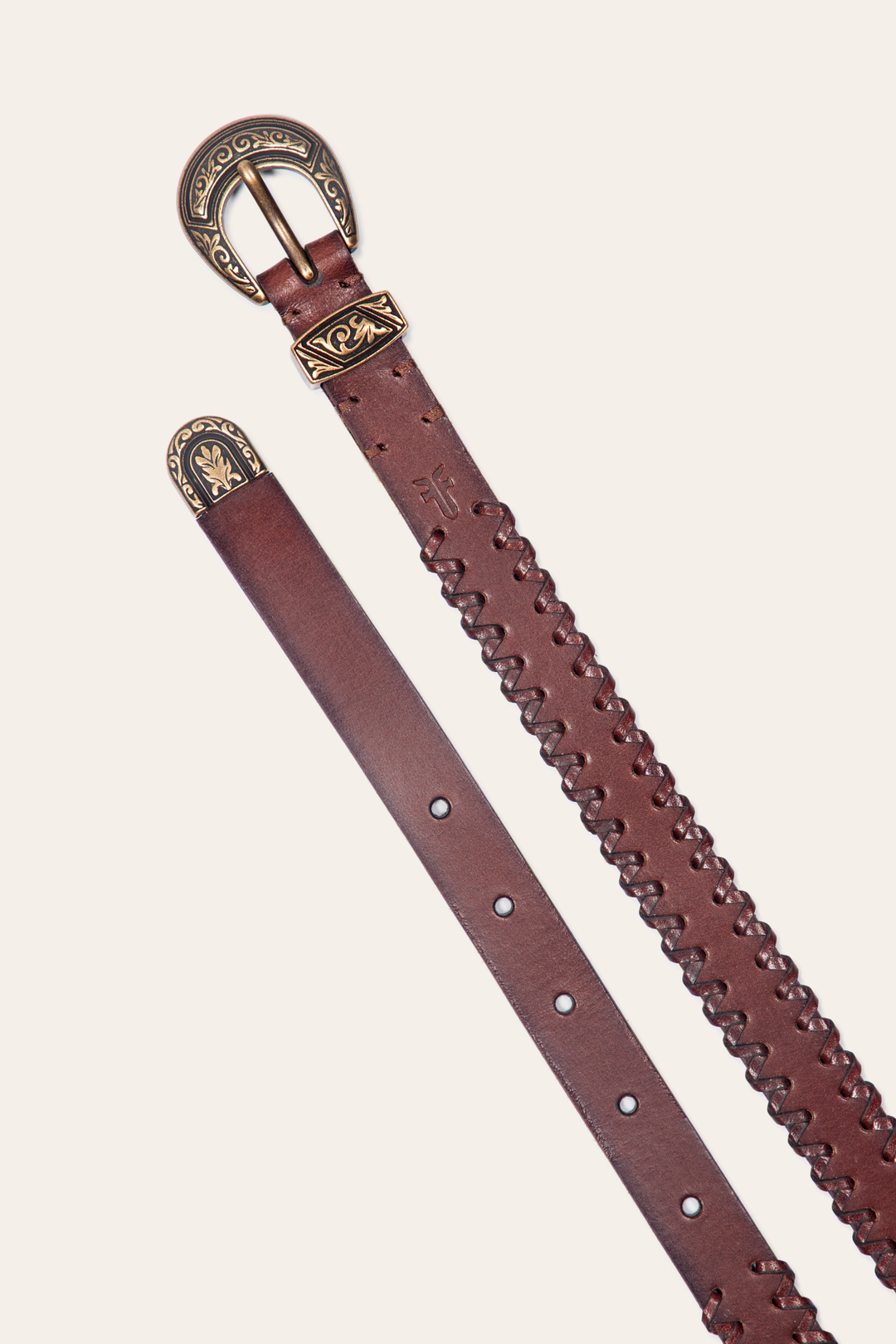 20mm Tan Leather Belt With 3-Piece Buckle Set | Frye Trusted