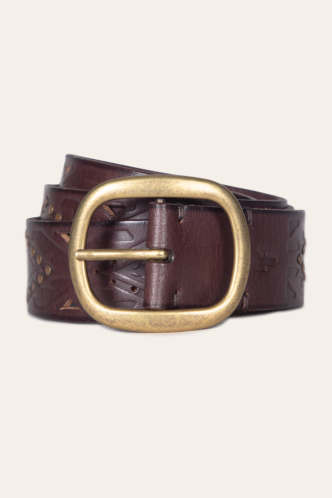 38mm Brown Southwestern Embossed Belt | Frye Smart Buy