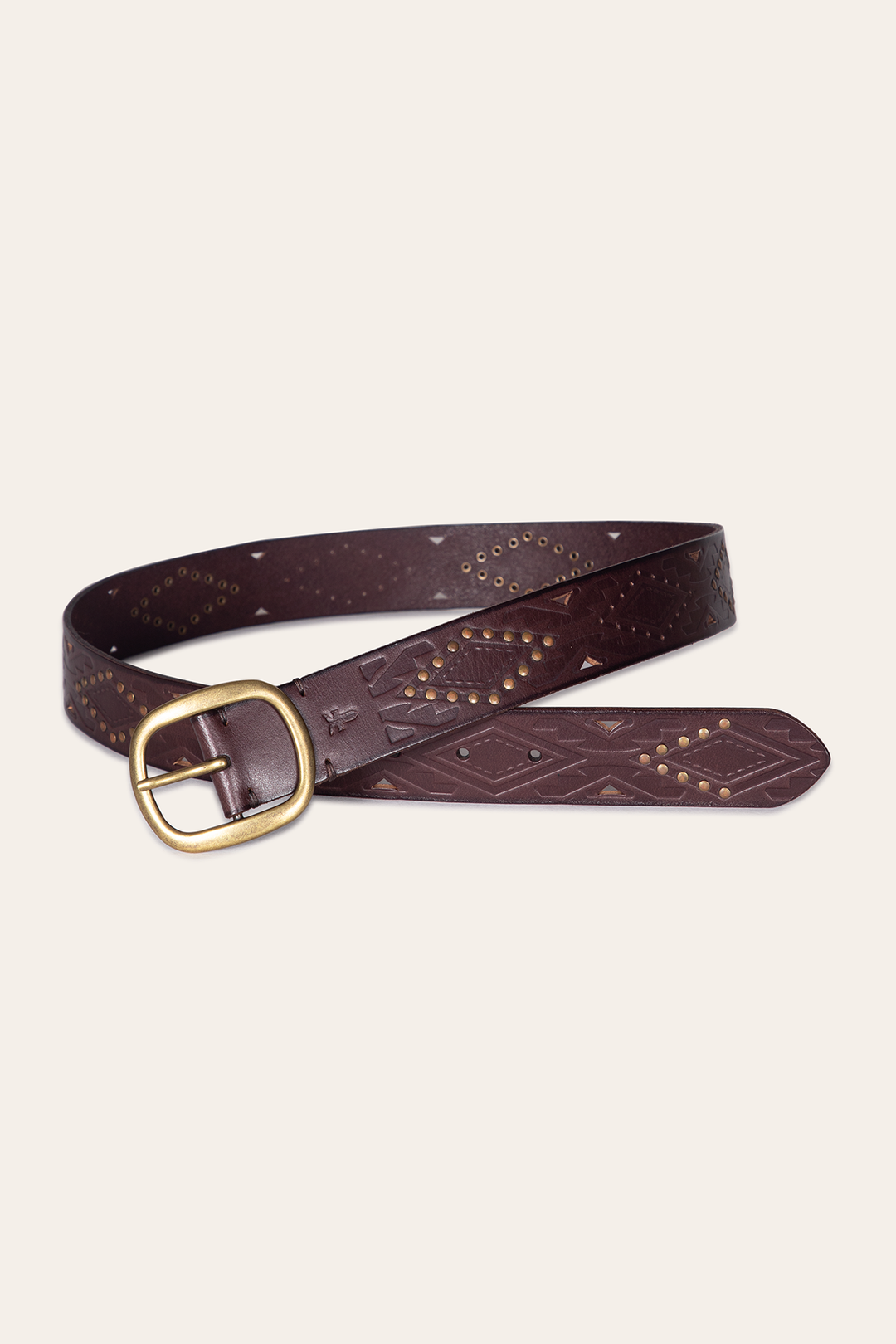 38mm Brown Southwestern Embossed Belt | Frye Smart Buy