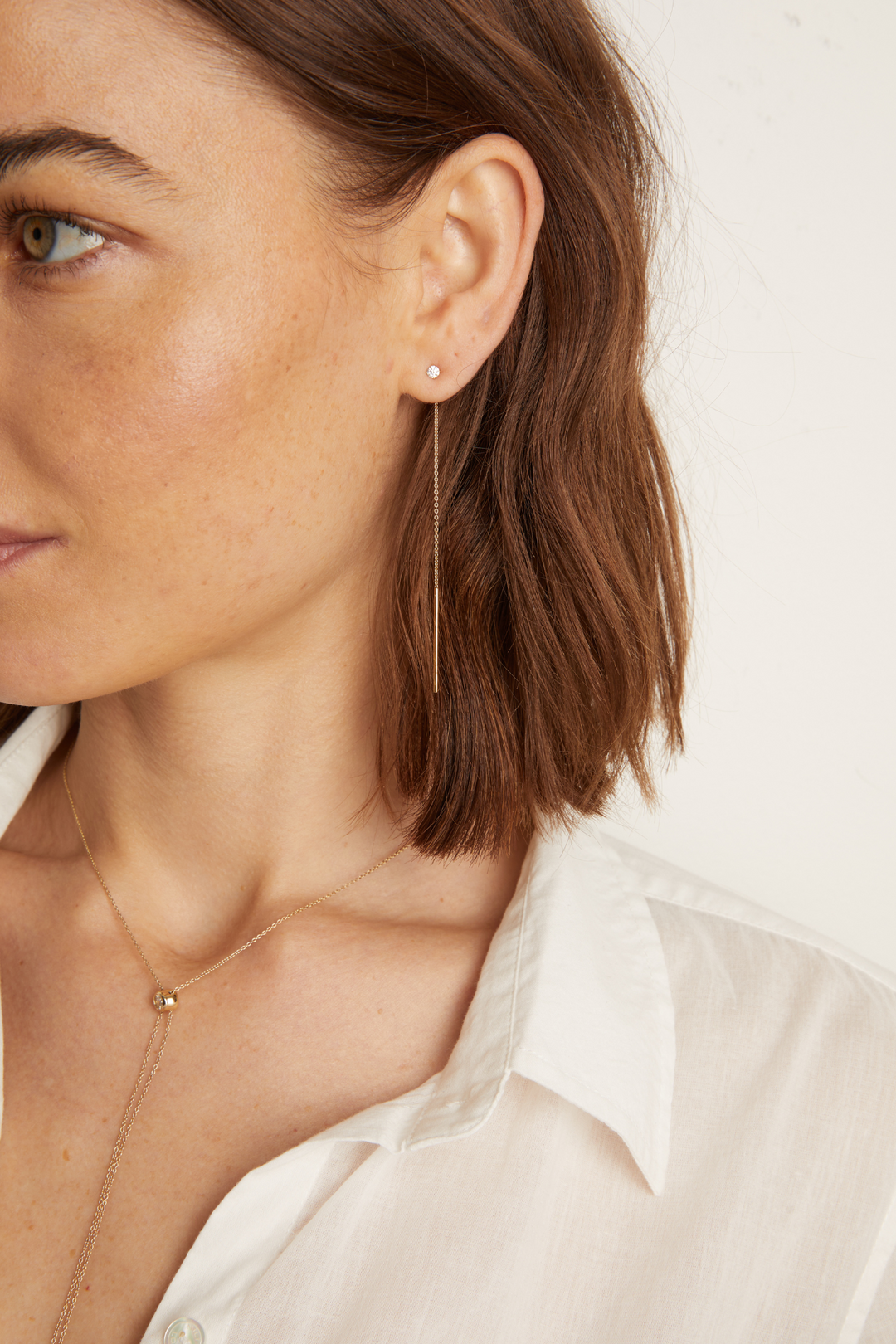 Women’s Lab Grown Diamond Lariat Earrings | Aurate x The Frye Company | Frye Exclusive