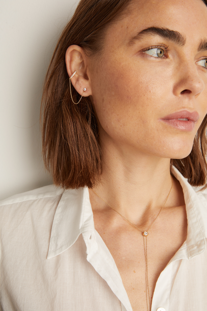 Women’s Lab Grown Diamond Stud and Ear Cuff | Aurate x The Frye Company | Frye Trusted