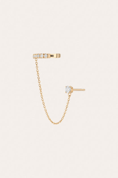 Women’s Lab Grown Diamond Stud and Ear Cuff | Aurate x The Frye Company | Frye Trusted