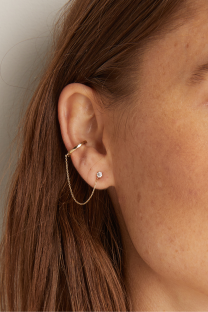 Women’s Lab Grown Diamond Stud and Ear Cuff | Aurate x The Frye Company | Frye Trusted