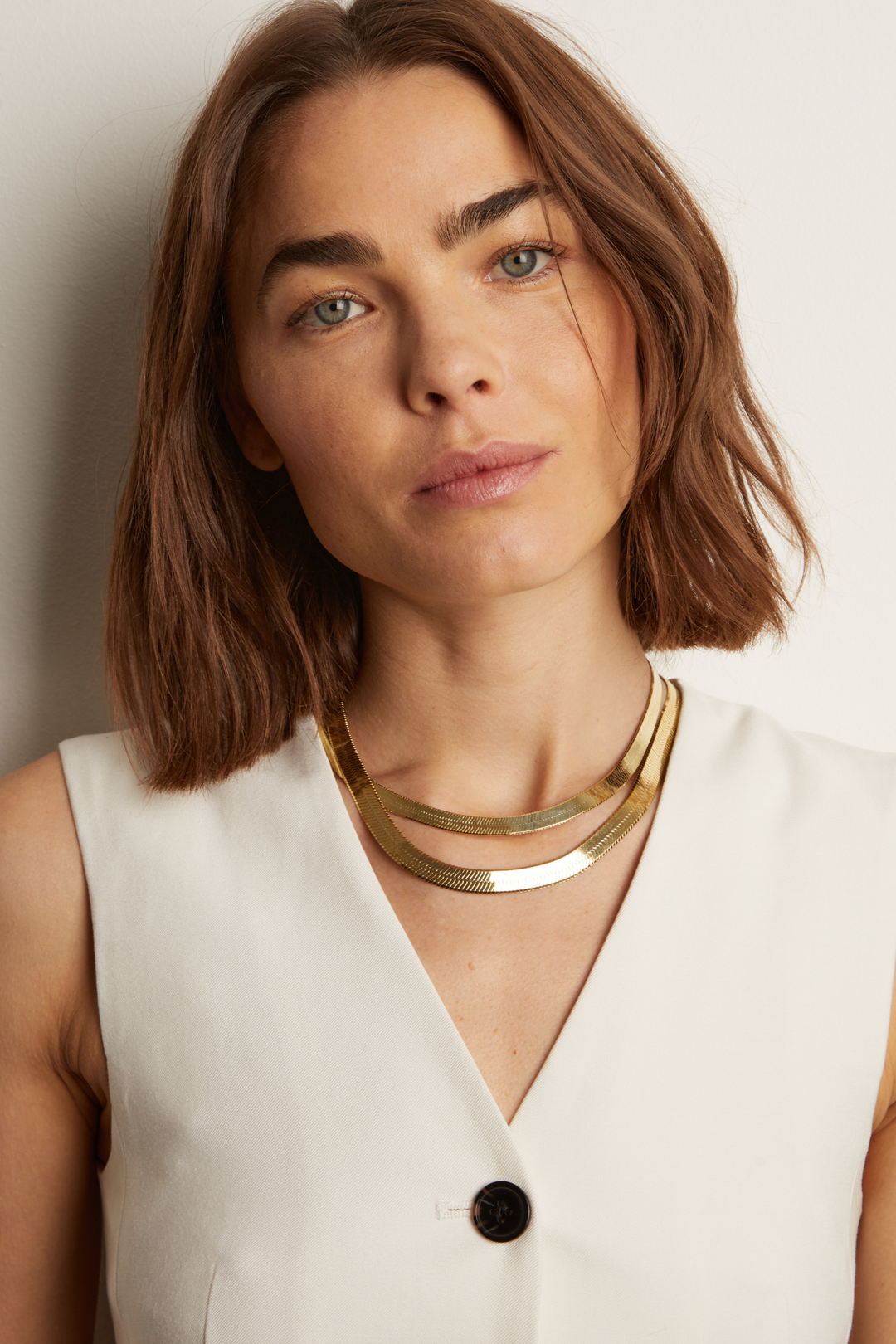 Women’s Extra Bold Herringbone Necklace | Aurate x The Frye Company | Frye Smart Buy