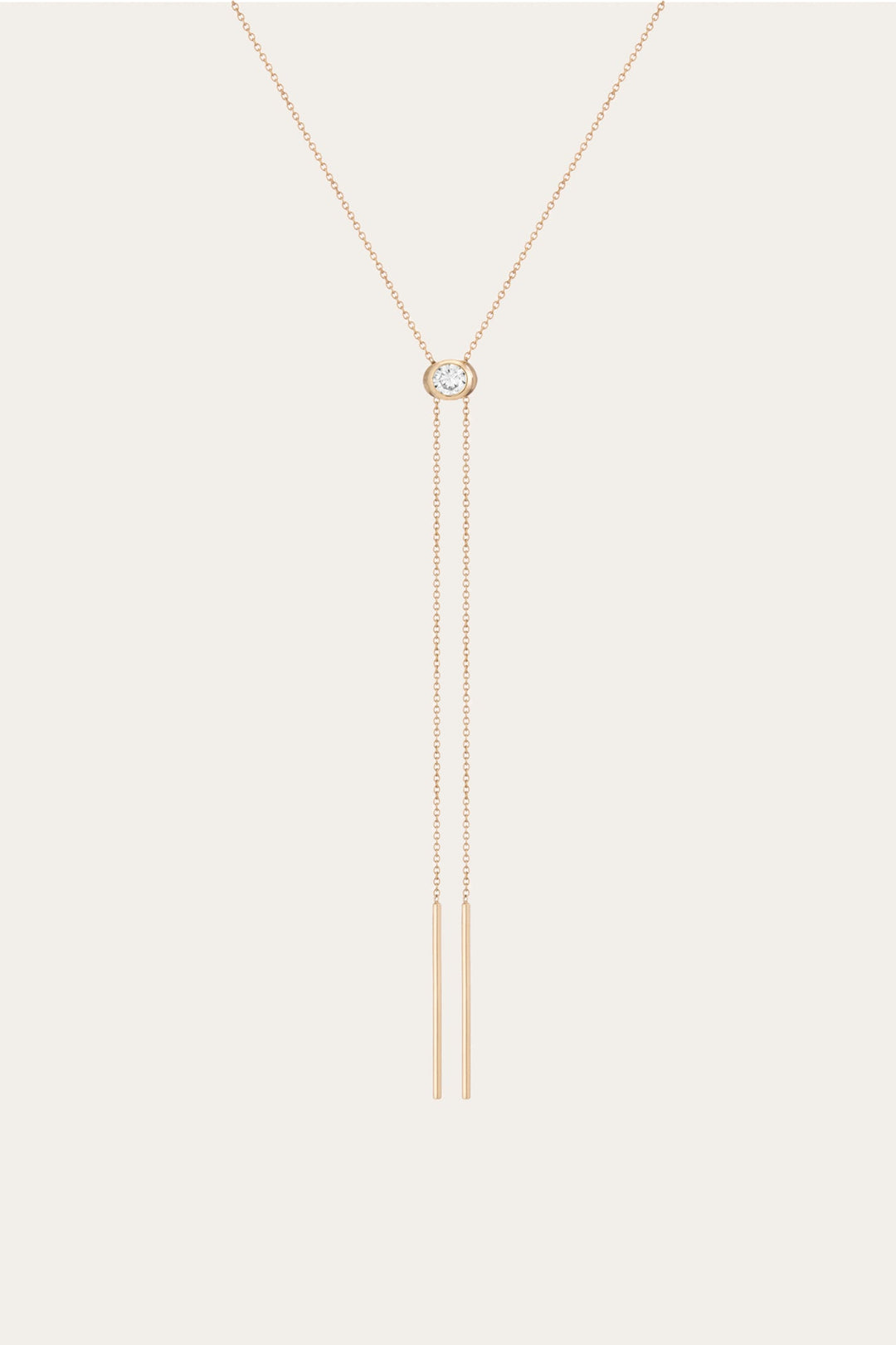 Women’s Lab Grown White Sapphire Bolo Necklace | Aurate x The Frye Company | Frye Trusted