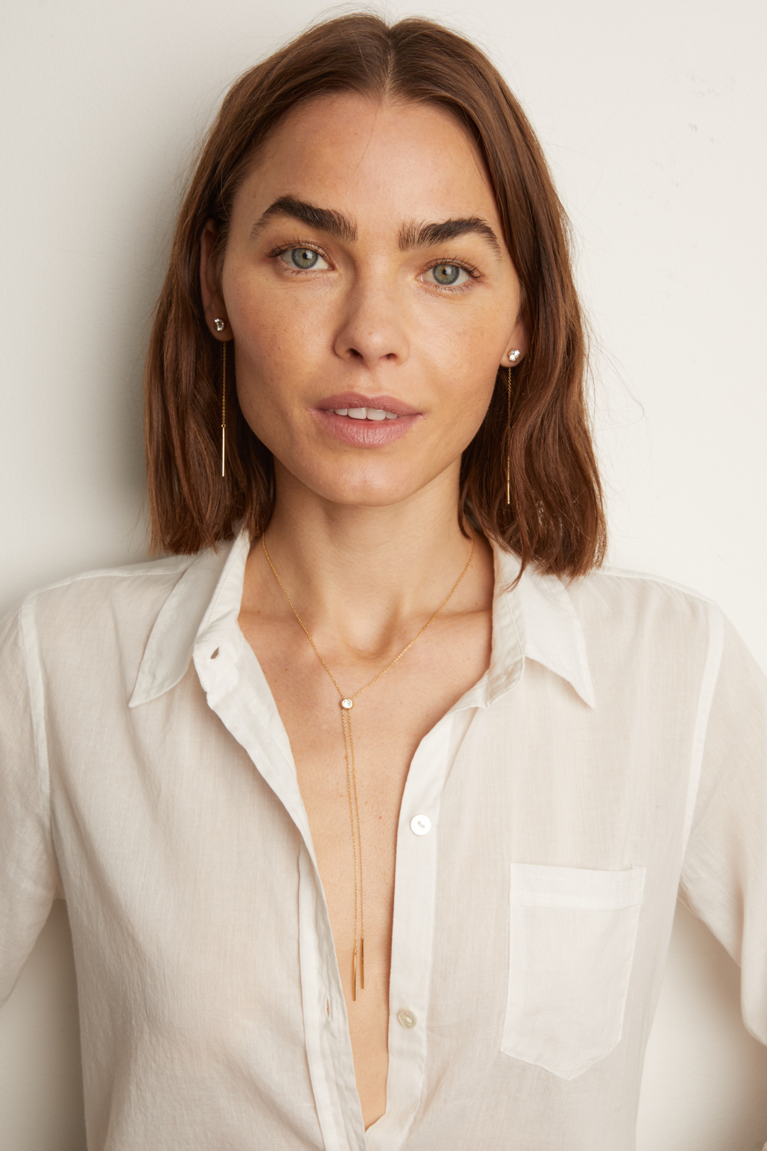 Women’s Lab Grown White Sapphire Bolo Necklace | Aurate x The Frye Company | Frye Trusted
