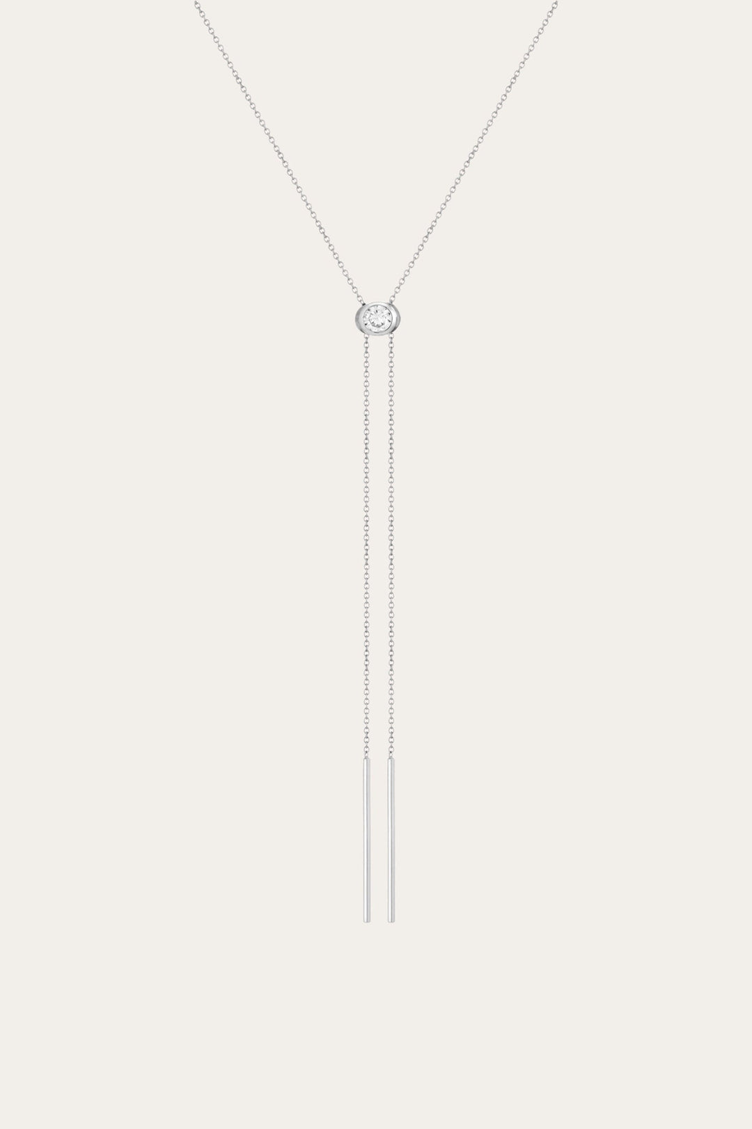 Women’s Lab Grown White Sapphire Bolo Necklace | Aurate x The Frye Company | Frye Best Seller