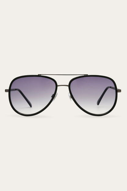 Reagan Black Sunglasses | Frye Value
