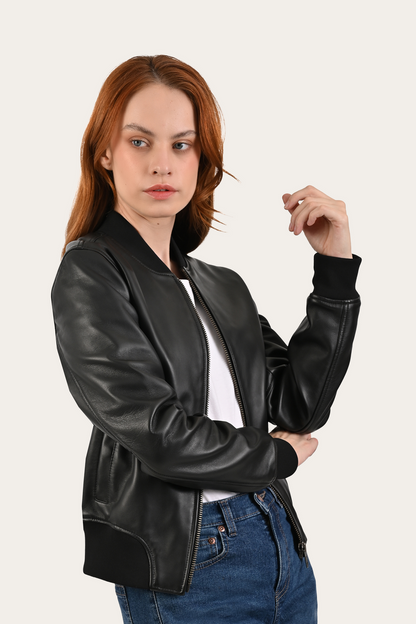 Black Bolton Bomber Jacket | Frye Everyday