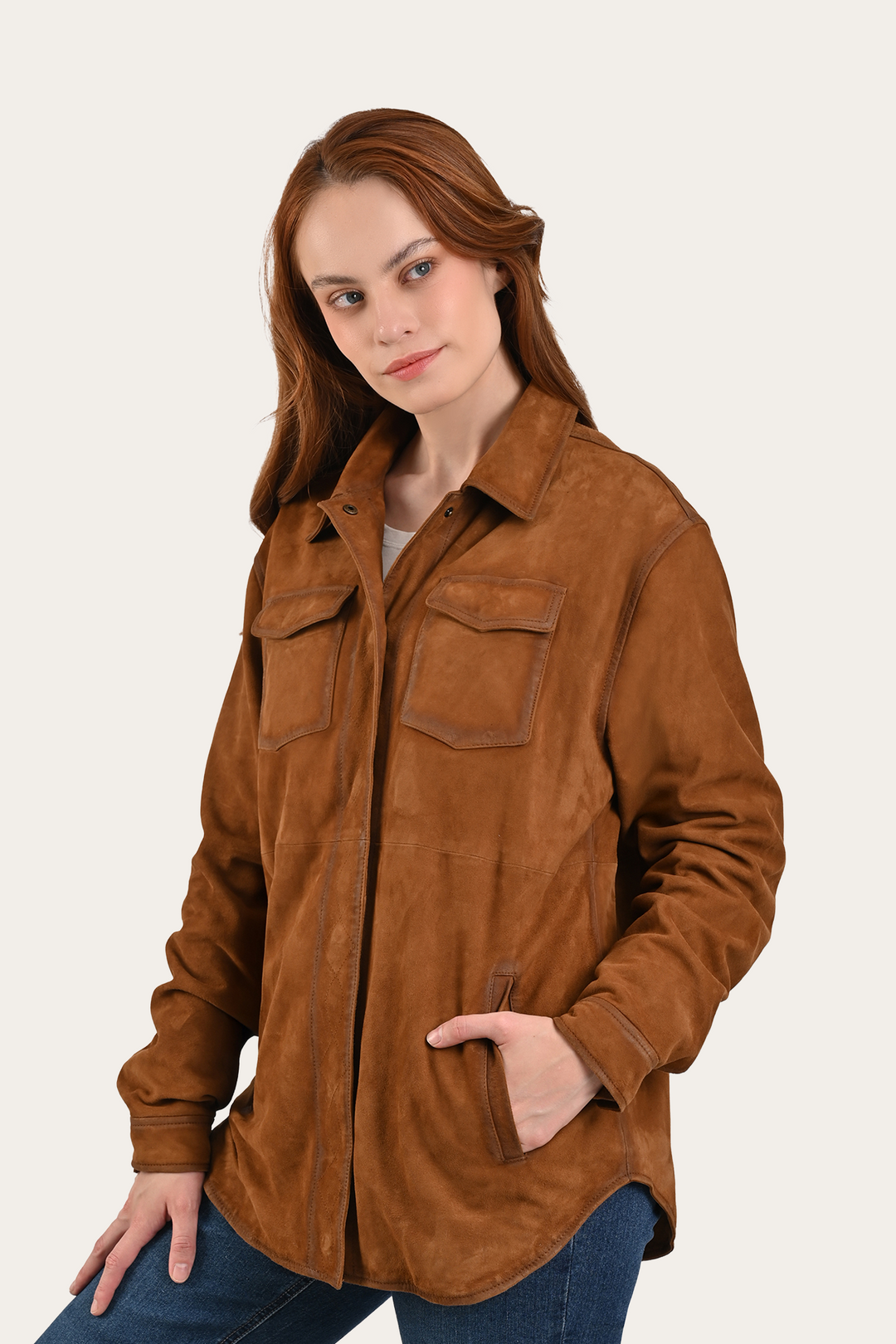 Light Brown Avett Overshirt Jacket | Frye Special Offer