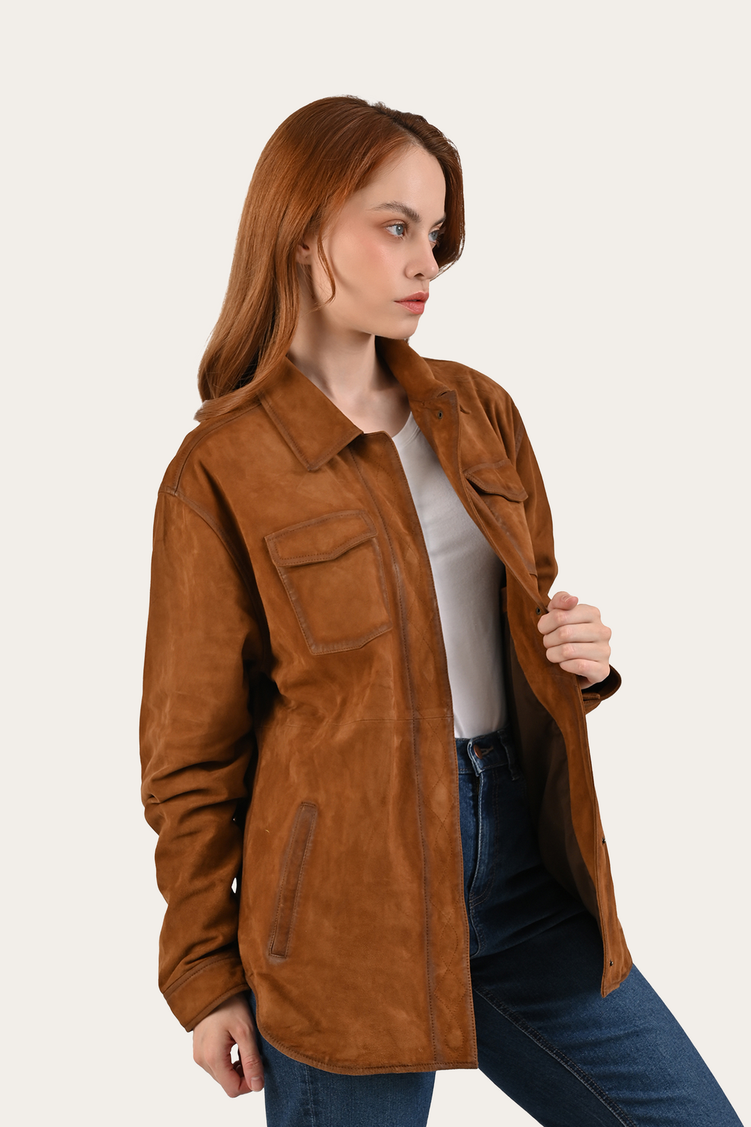 Light Brown Avett Overshirt Jacket | Frye Special Offer