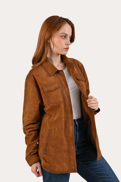 Light Brown Avett Overshirt Jacket | Frye Special Offer