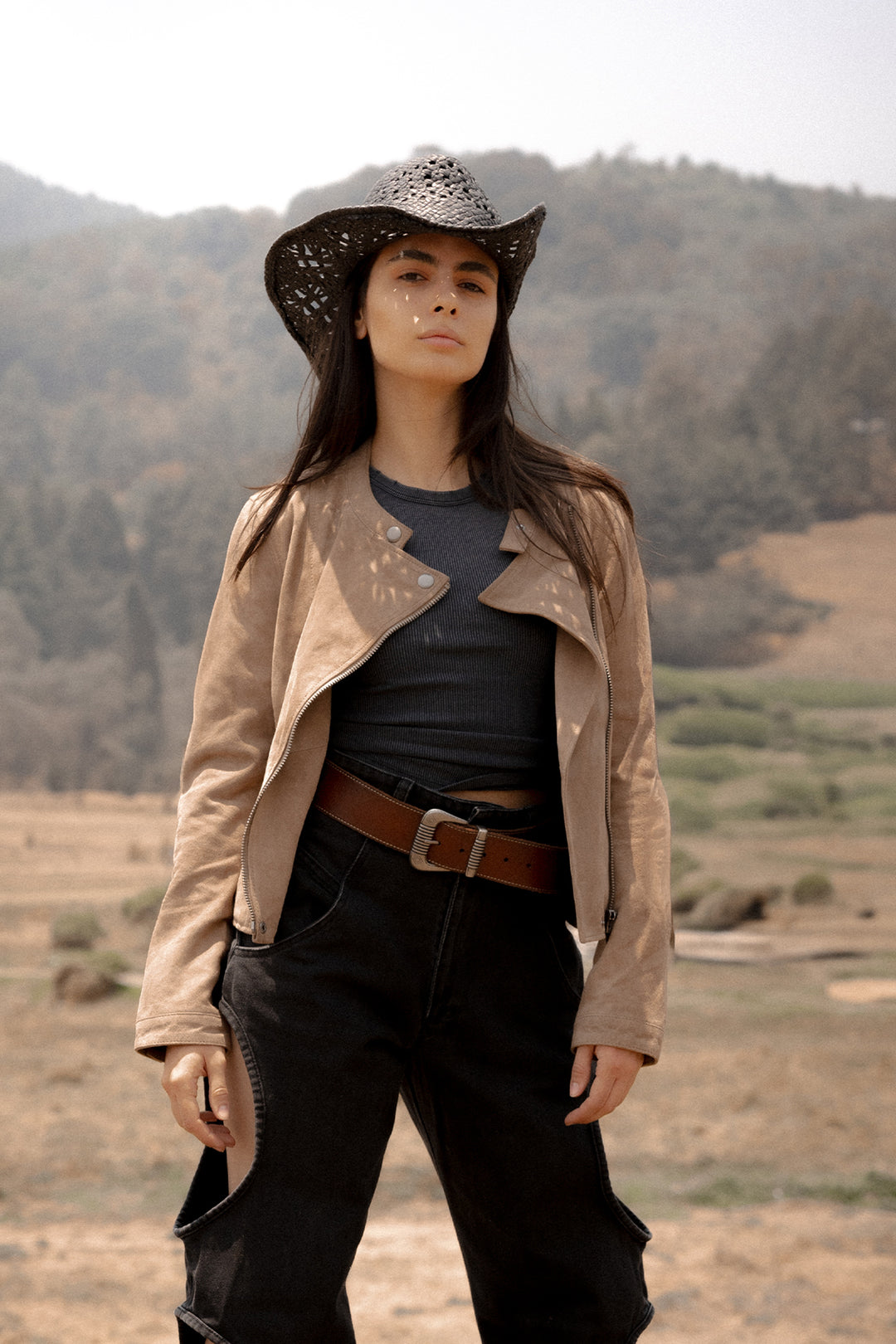 Women’s Taupe Jace Hybrid Biker Racer Suede Jacket | Frye Deals