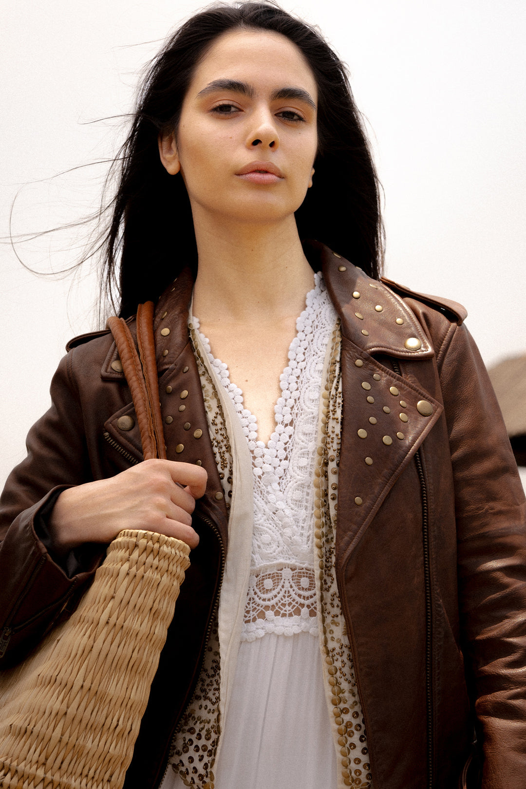Women’s Tobacco Linc Biker Leather Jacket | Frye Popular