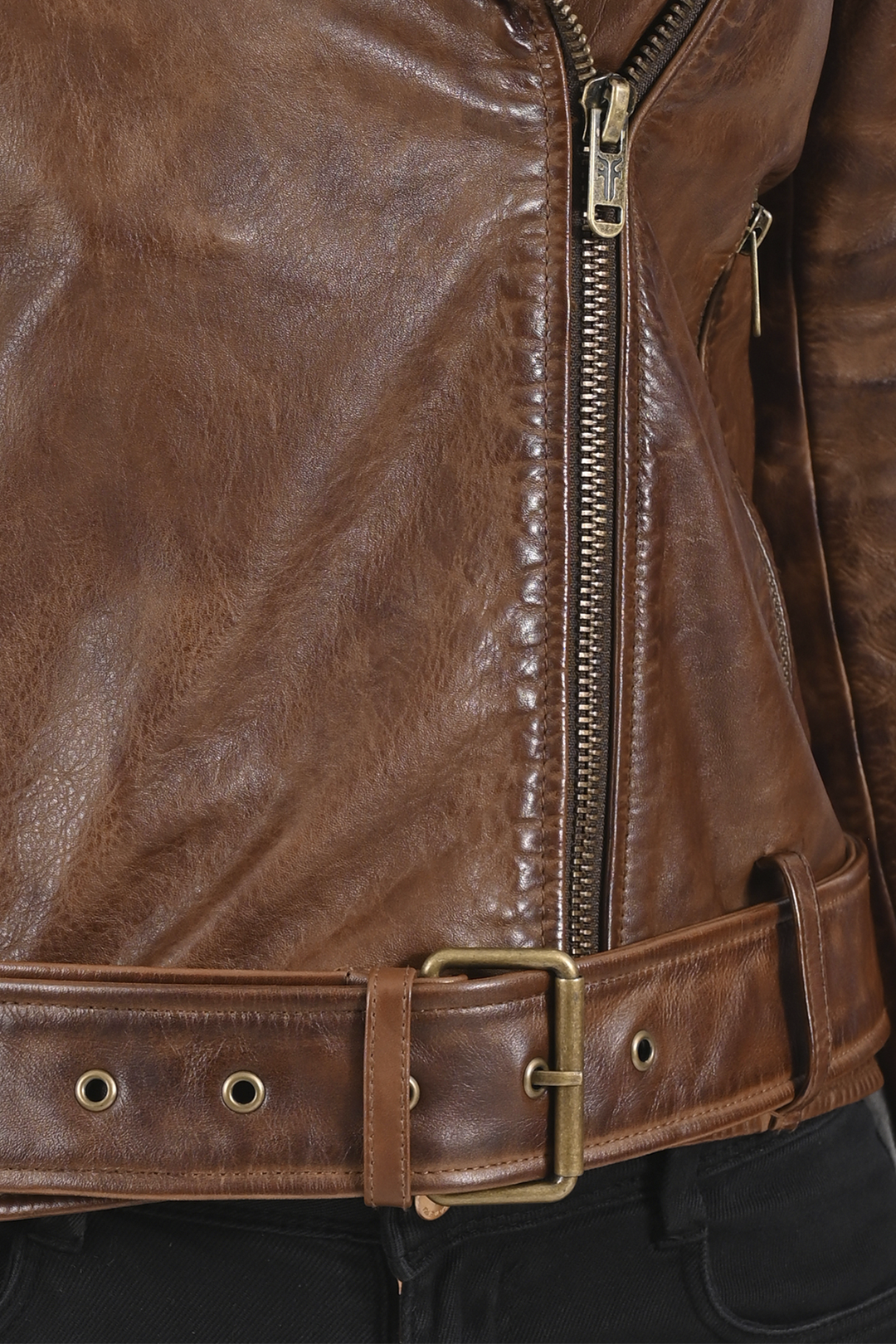 Women’s Tobacco Linc Biker Leather Jacket | Frye Popular