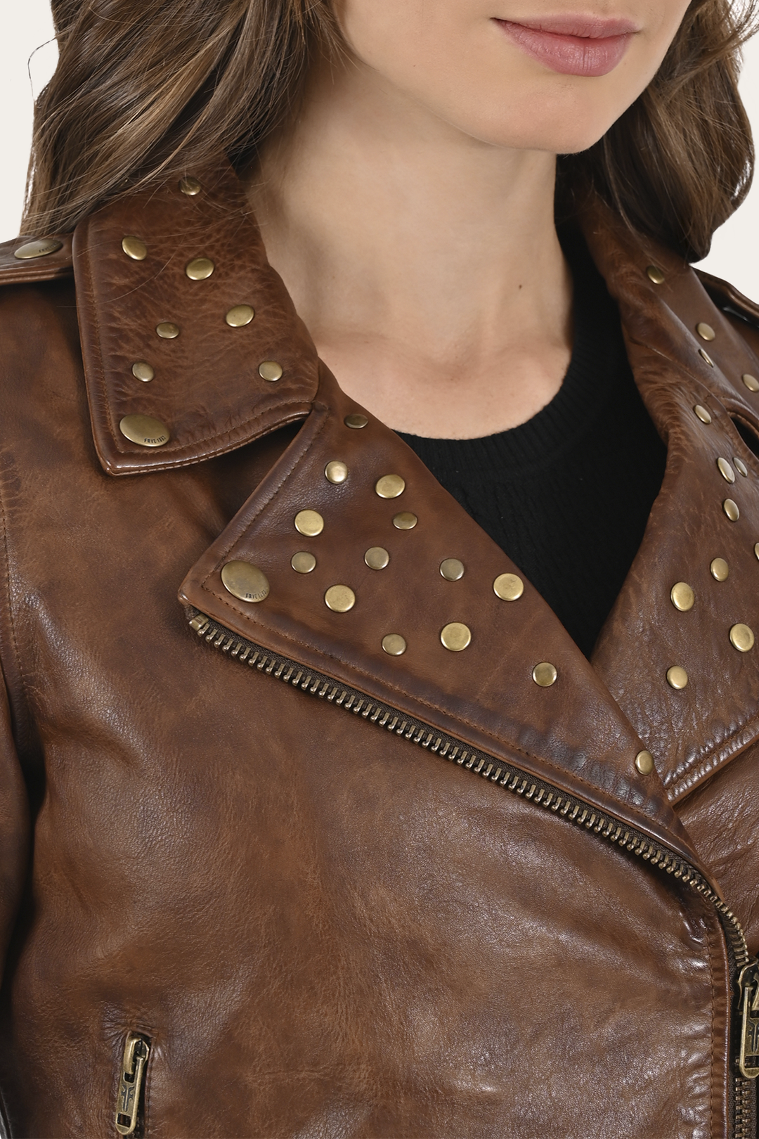 Women’s Tobacco Linc Biker Leather Jacket | Frye Popular