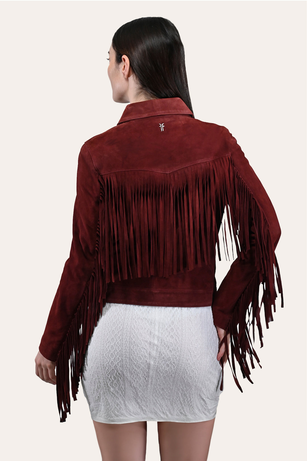 Women’s Oxblood Nash Trucker Suede Jacket | Frye Everyday