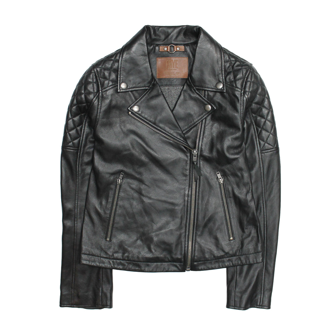 Women’s Black Oklahoma Biker Leather Jacket | Frye Trending