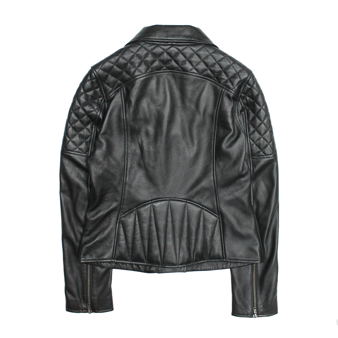 Women’s Black Oklahoma Biker Leather Jacket | Frye Trending