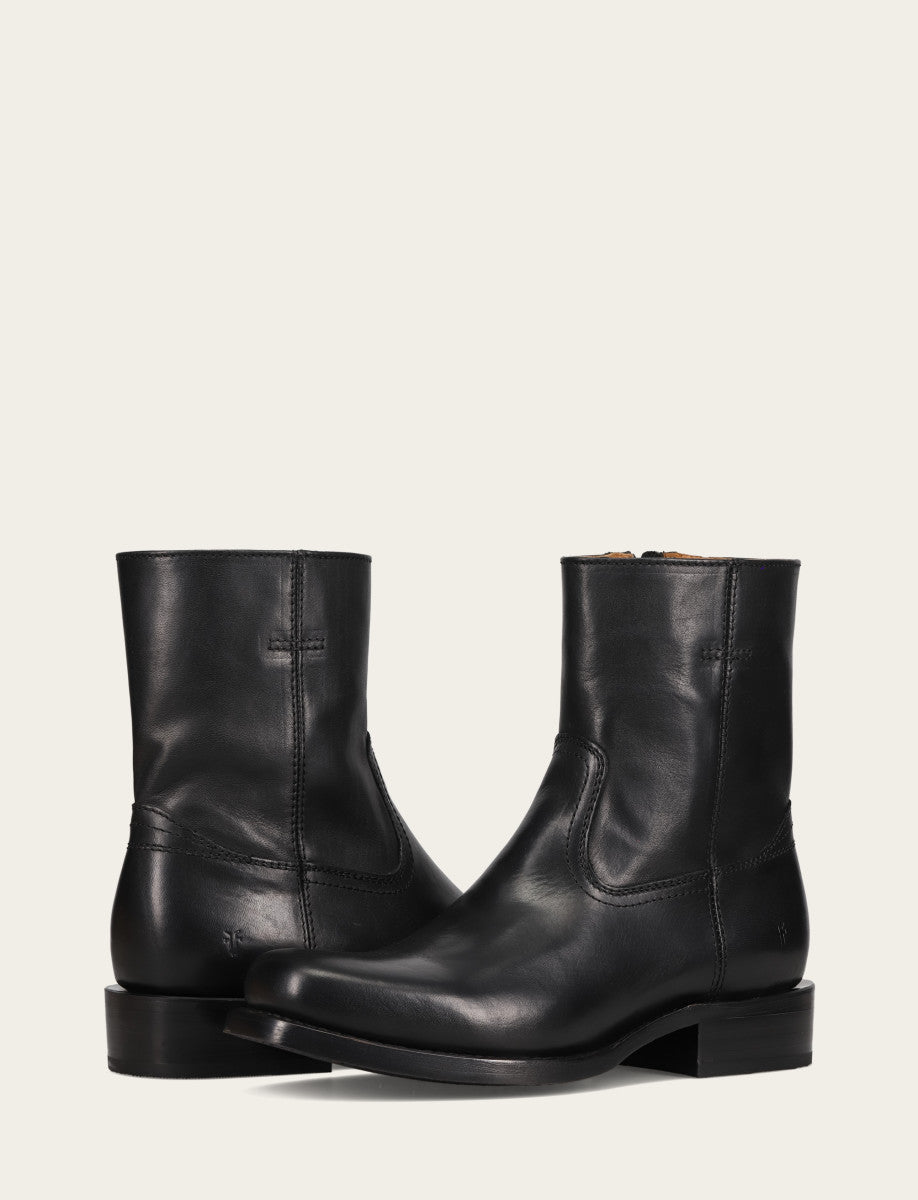 Men's Black Campus Inside Zip Boot | Frye Discount