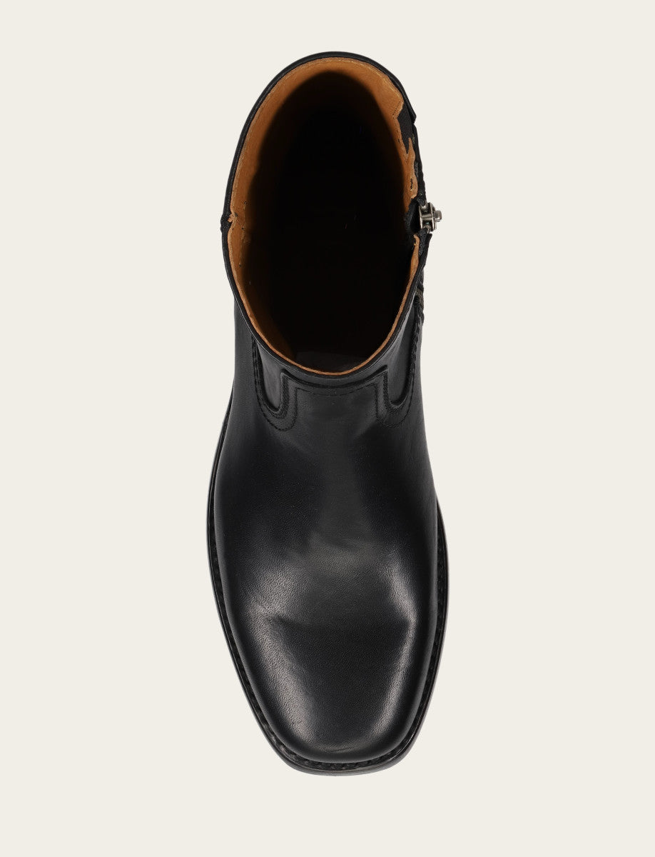 Men's Black Campus Inside Zip Boot | Frye Discount